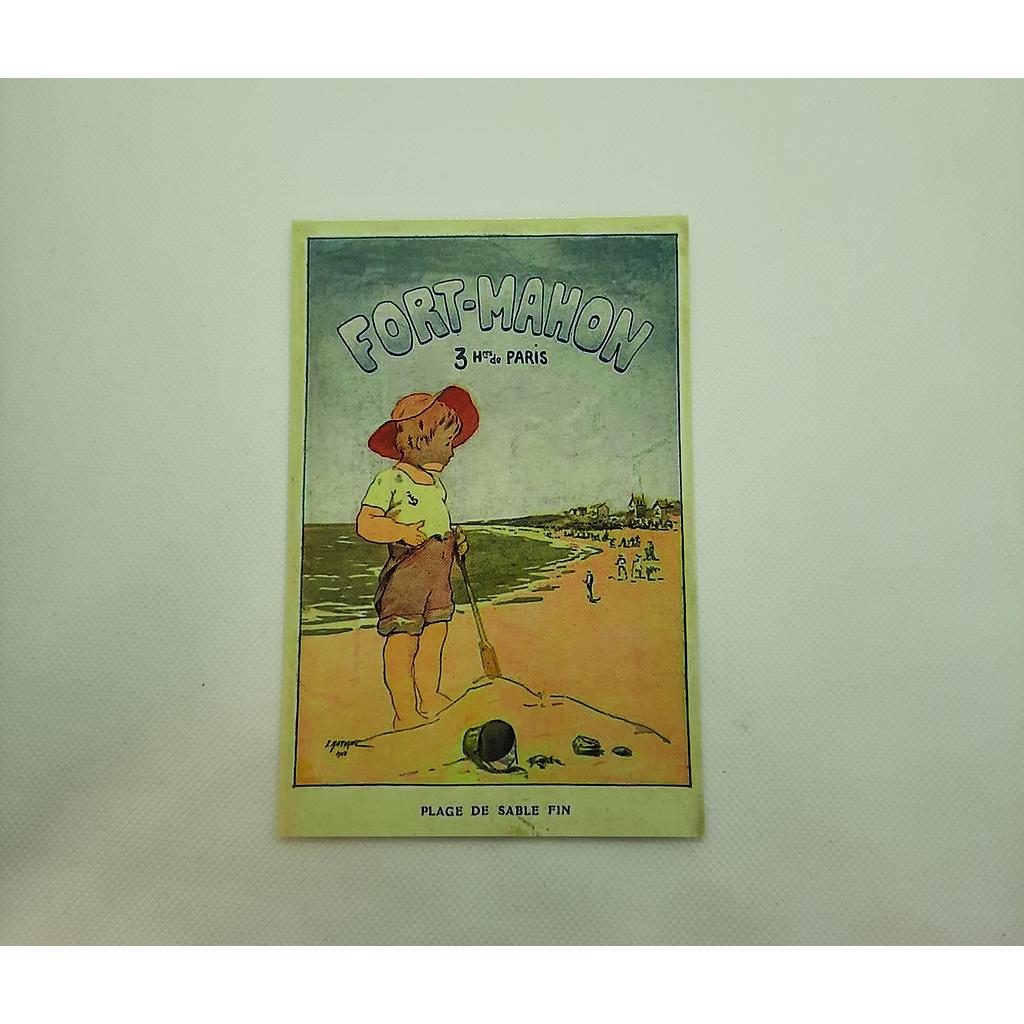 Carte postale vintage "Petit Bonhomme"